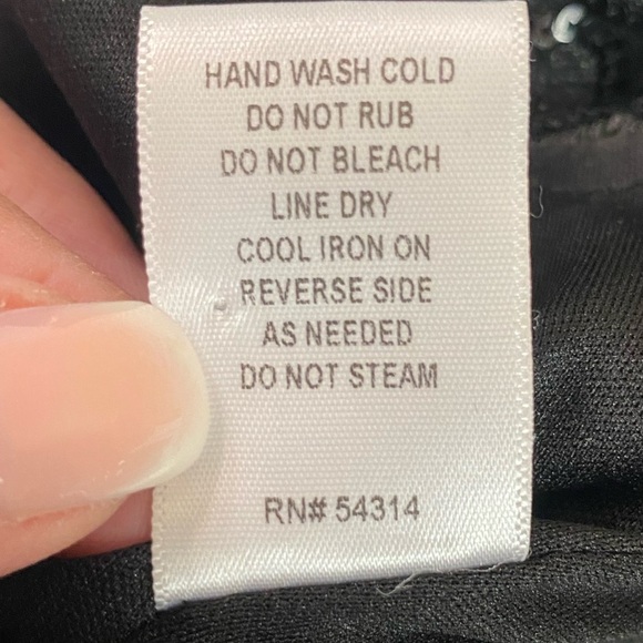 Windsor Livia Sequin Mesh Mermaid Dress Black Junior Size 5/6 - Picture 14 of 15